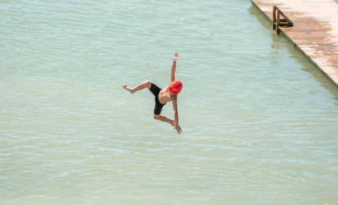 Des jeux gonflables et toboggans aquatiques à côté de Quint-Fonsegrives, Toulouse, Aquaparc Toulouse